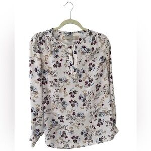 LOFT Garden Keyhole Blouse